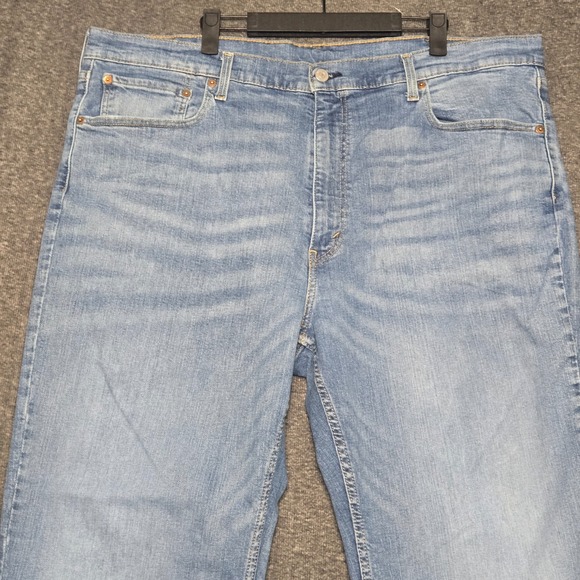 Levis 559 Jeans Mens 44x32 (Meas 42x29) Blue Straight Leg Relaxed Fit Light Wash - Picture 2 of 12